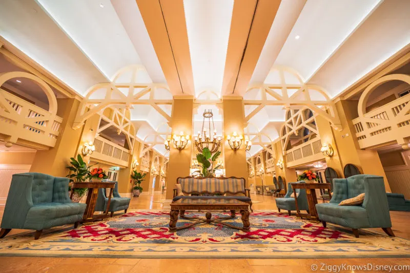 Lobby inside at Disney's Beach Club Resorts