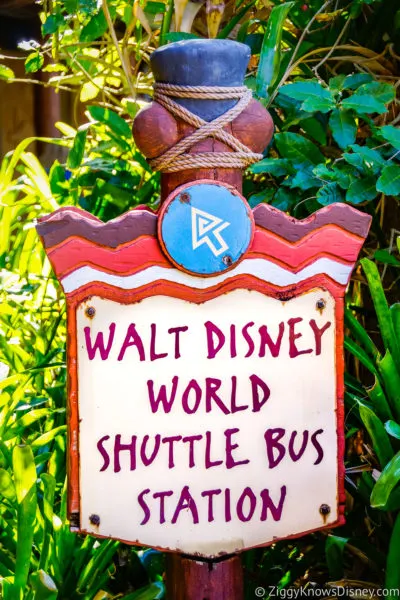 Bus stop at Disney's Animal Kingdom Lodge