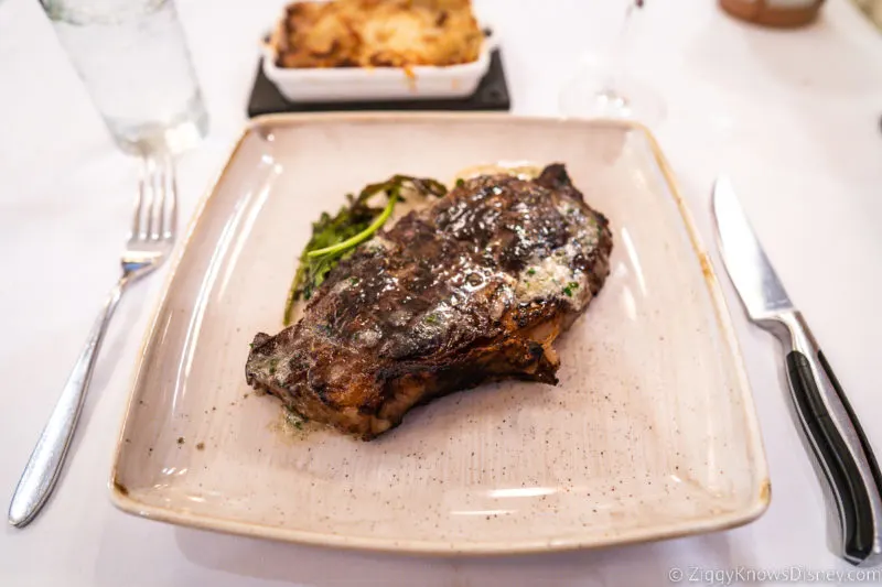 Yachtsman Steakhouse at Disney's Yacht Club ribeye steak