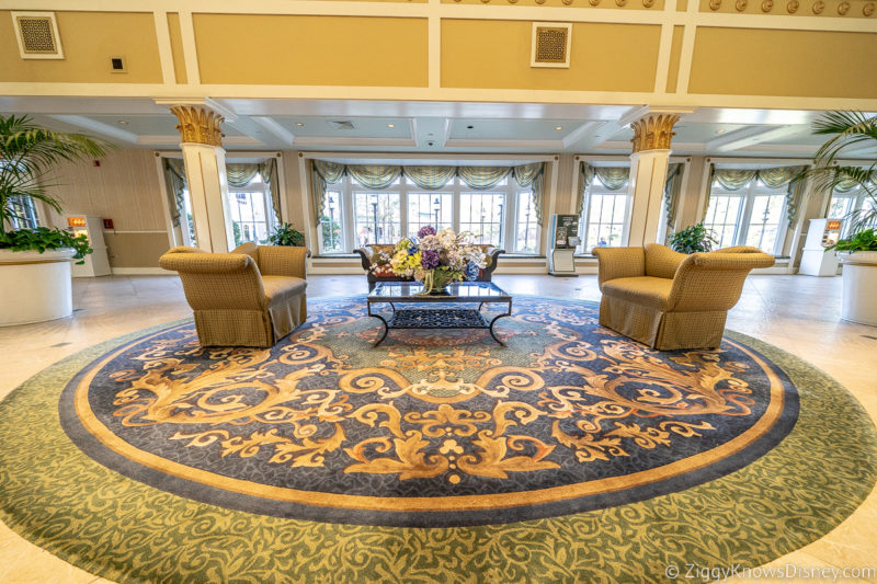 Chairs in the lobby at Disney's Port Orleans - Riverside Resort