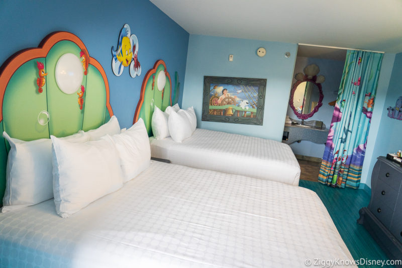 Disney's Art of Animation Resort Little Mermaid guest rooms