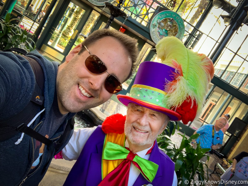 Disney's Port Orleans French Quarter with greeter cast member