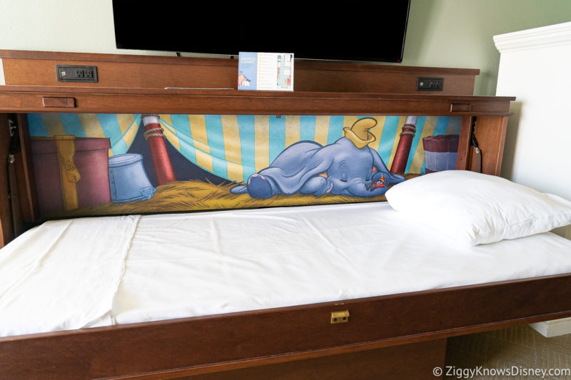 pull down bed at Disney's Boardwalk Inn