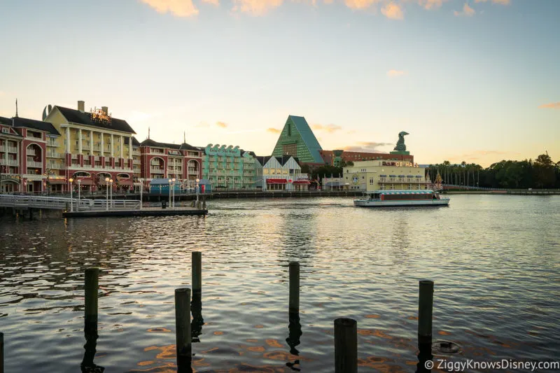 Disney's Boardwalk view across the water