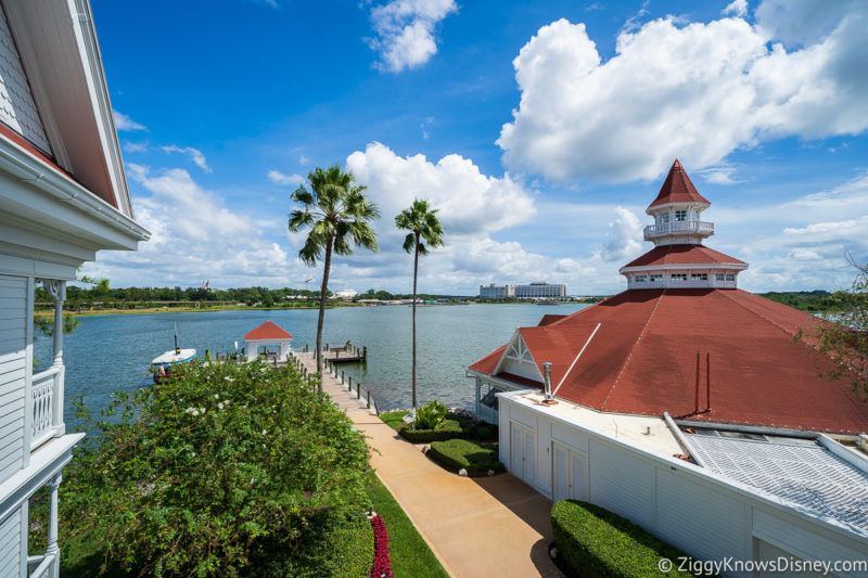 looking over the water Seven Seas Lagoon at Disney's Grand Floridian Resort & Spa
