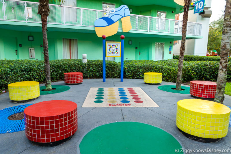Twister game at Disney's Pop Century Resort