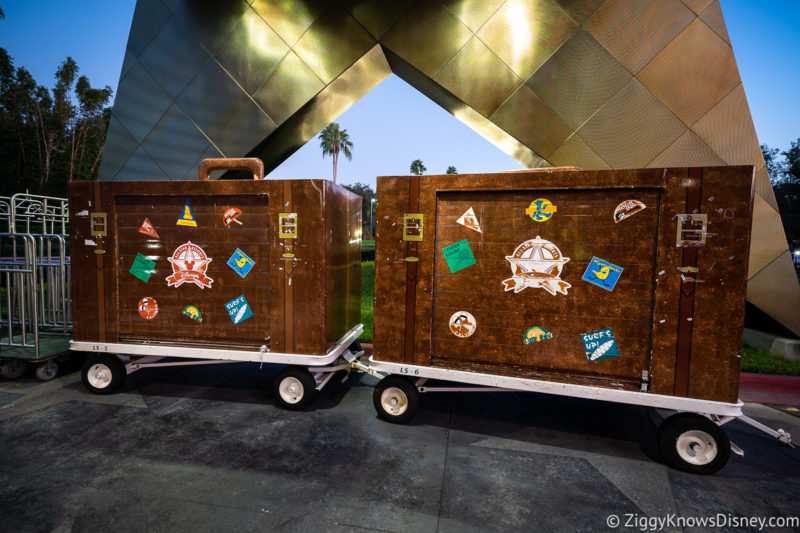 Luggage carriers at Disney's All-Star Sports Resort
