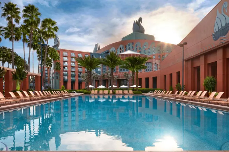 Walt Disney World Swan Resort hotel pool area