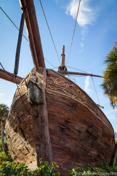 shipwrecked ship at Disney's Yacht and Beach Club Resort