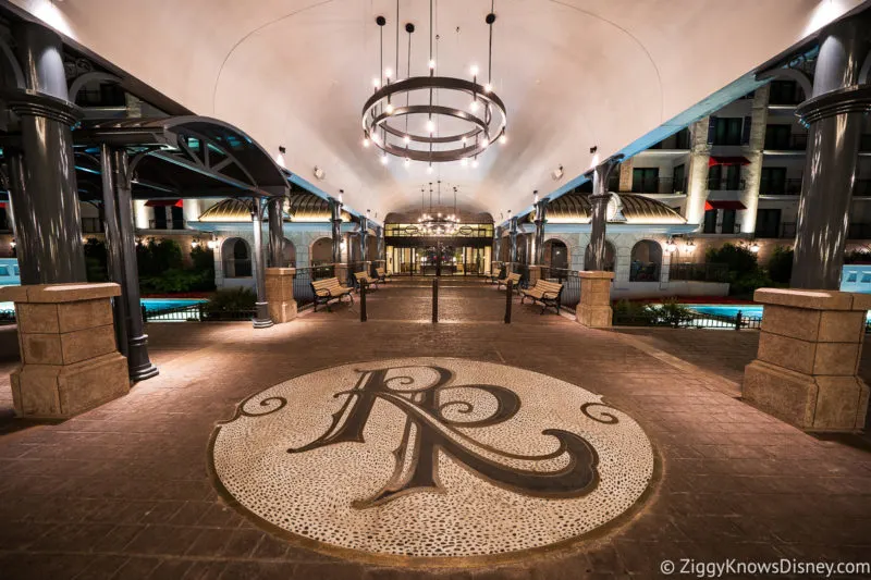 Entrance car port Disney's Riviera Resort
