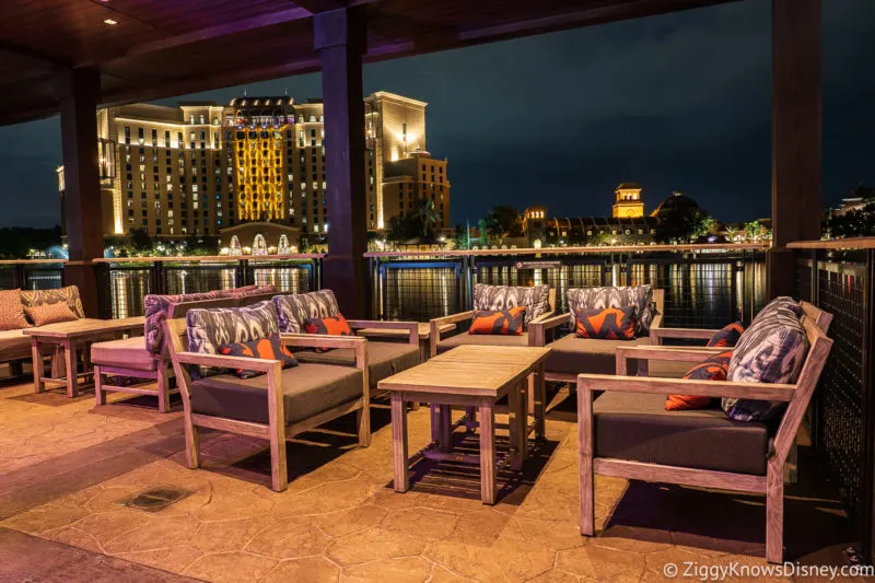 Three Bridges dining on the water Disney's Saratoga Springs Resort