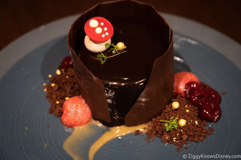 chocolate dessert Topolino's Terrace Restaurant Riviera Resort