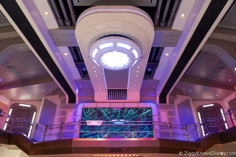 inside the lobby of the Galactic Starcruiser where the shows take place