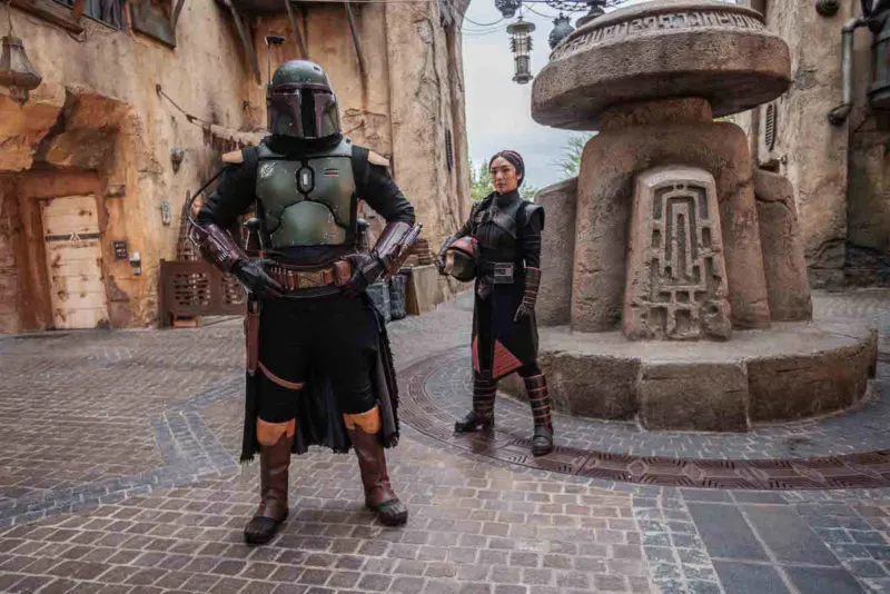 Boba Fett and Fennec Shand in Galaxy's Edge