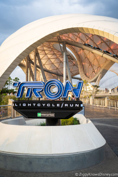 TRON Lightcycle Run coaster Magic Kingdom