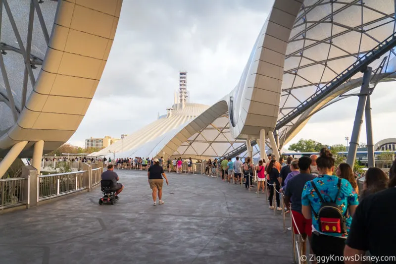 TRON Lightcycle Run attraction queue