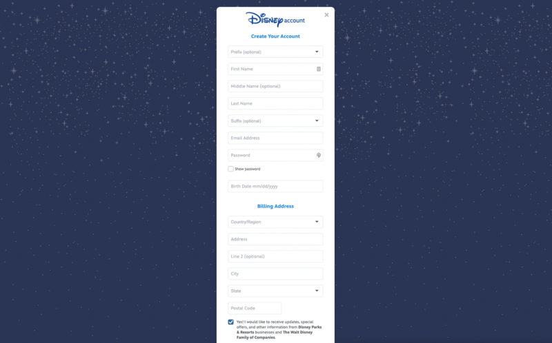 setting up My Disney Experience app