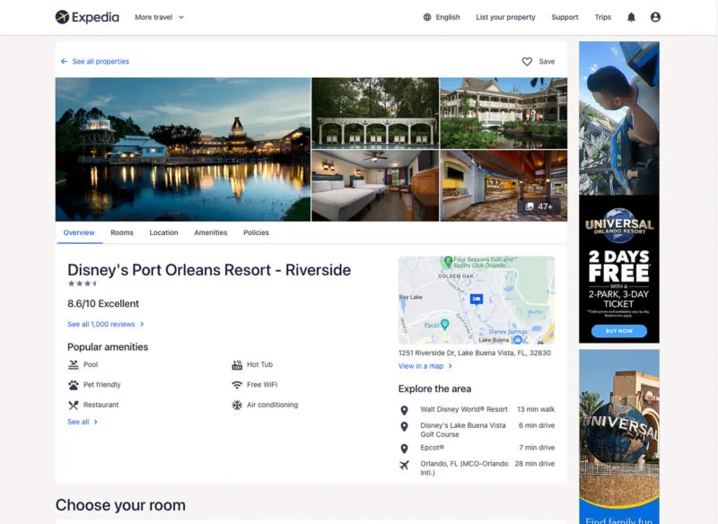 Disney's Port Orleans Resort Riverside on Expedia