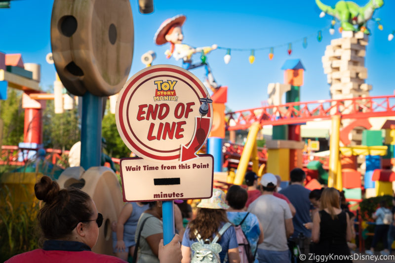Toy Story Mania! end of line queue Hollywood Studios