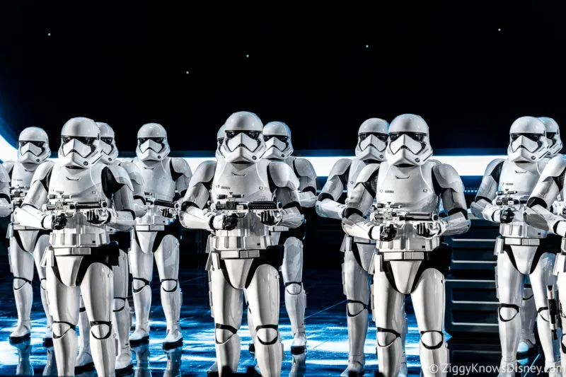 Stormtroopers in Rise of the Resistance Galaxy's Edge