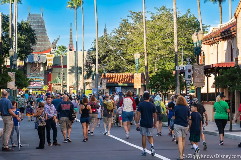 walking into Hollywood Studios at rope drop