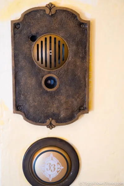 doorbell to Club 33 Magic Kingdom