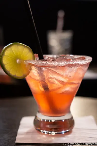 margarita in a glass with lime