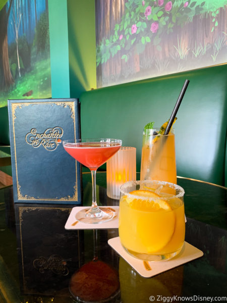 Cocktails at Enchanted Rose bar