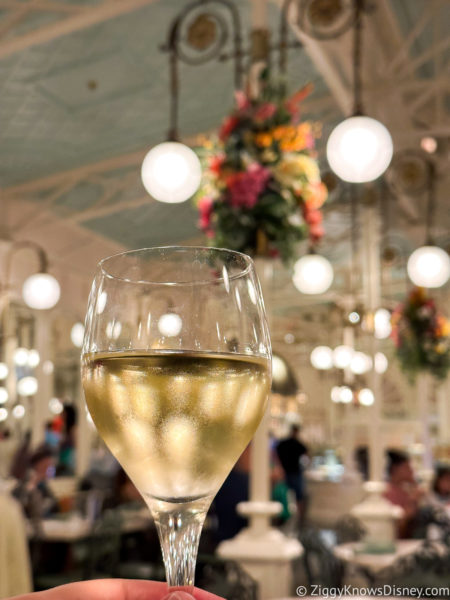 glass of white wine The Crystal Palace