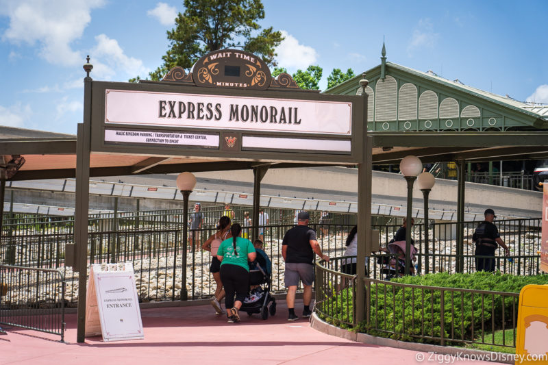 Monorail entrance Magic Kingdom