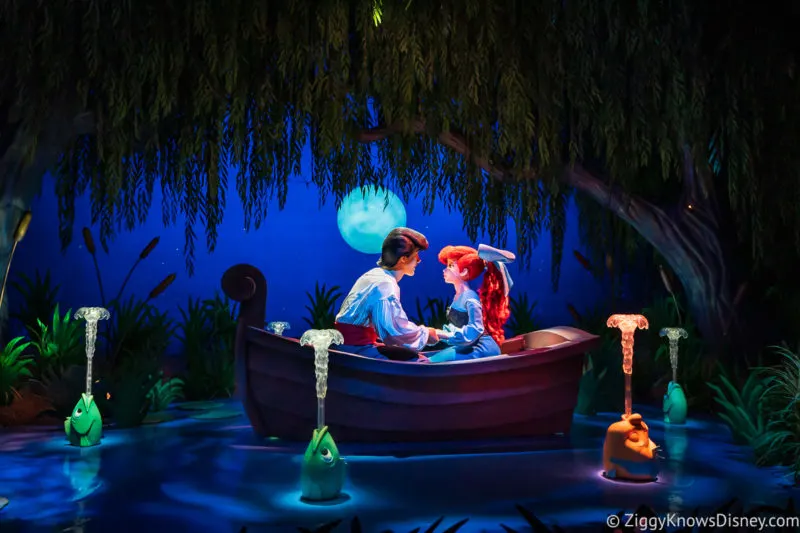 Under the Sea Journey of the Little Mermaid Kiss the girl scene Magic Kingdom