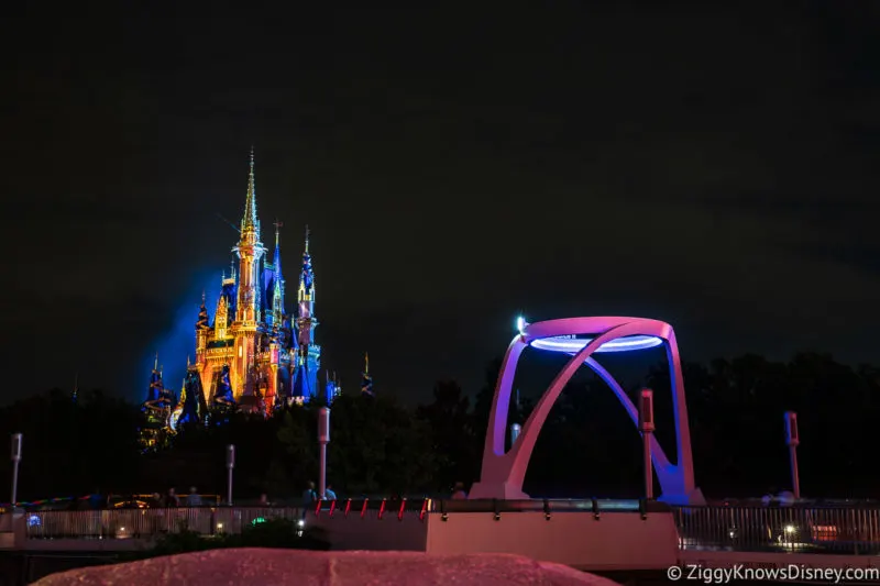 Magic Kingdom at night Cinderella Castle