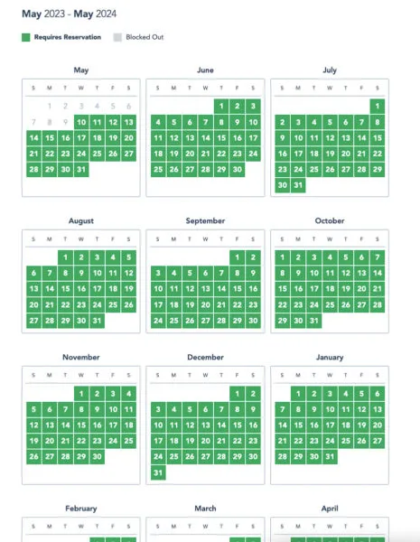 Disney World annual pass park reservations