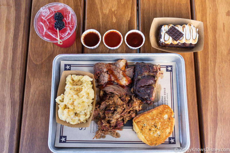Plate of bbq at Regal Eagle Smokehouse