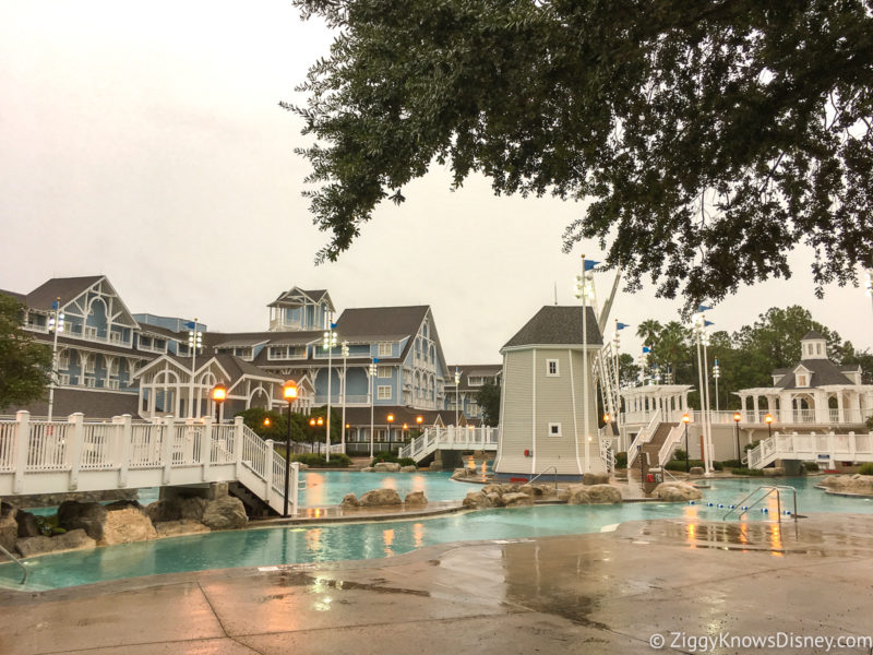 Rain at the Beach Club Resort Pool