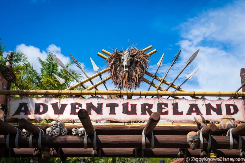 Entrane to Adventureland Magic Kingdom