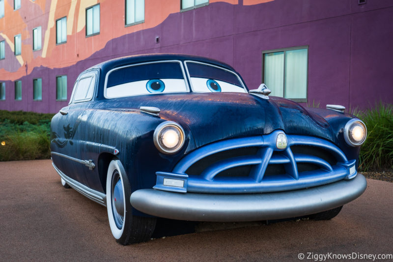 Doc Hudson cars Disney's Art of Animation Resort