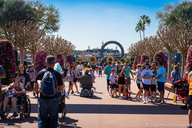 crowds at EPCOT