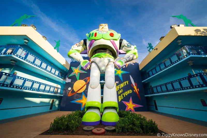 Buzz Lightyear statue All Star Movies Resort