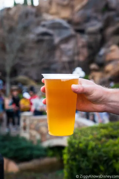 holding up a beer in EPCOT