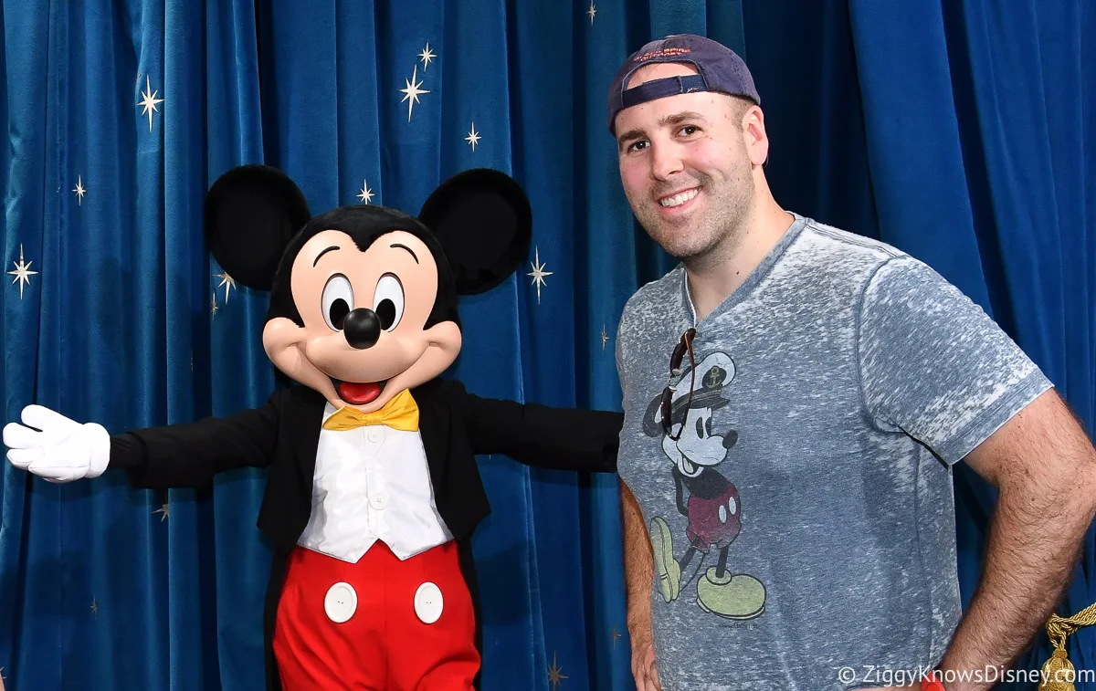 Ziggy with Mickey Mouse at Disney World