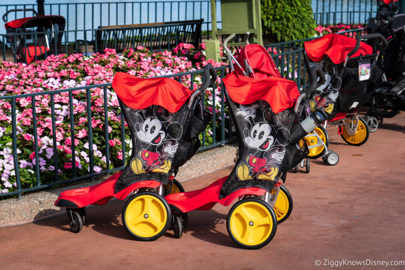 renting a stroller at Disney World