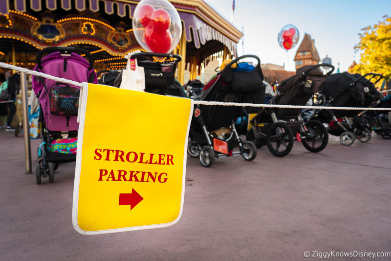 Stroller parking Magic Kingdom