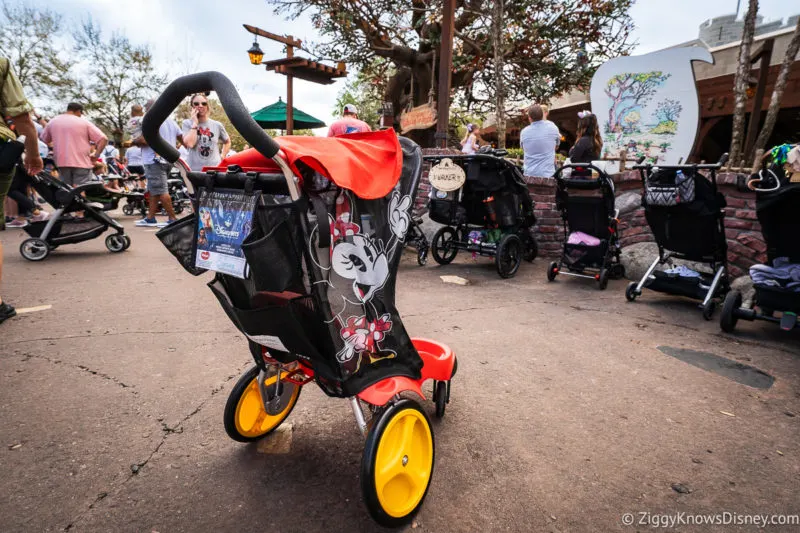 Mickey Mouse and Minnie Mouse Stroller