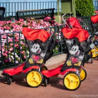 Renting strollers in Disney World Mickey Mouse