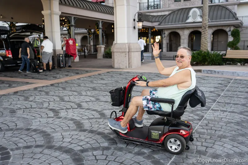 Disney Riviera Resort with a scooter