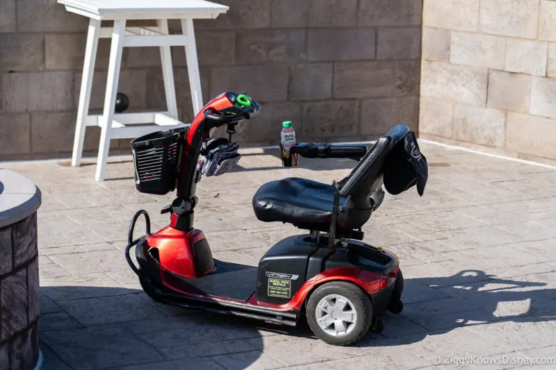 an ECV sitting outside at Disney World