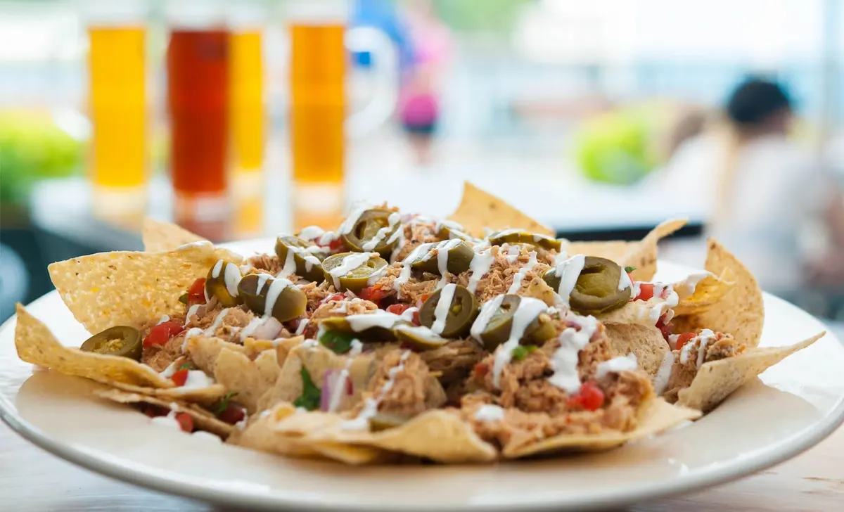 Nachos from Big River Grille restaurant Disney's BoardWalk