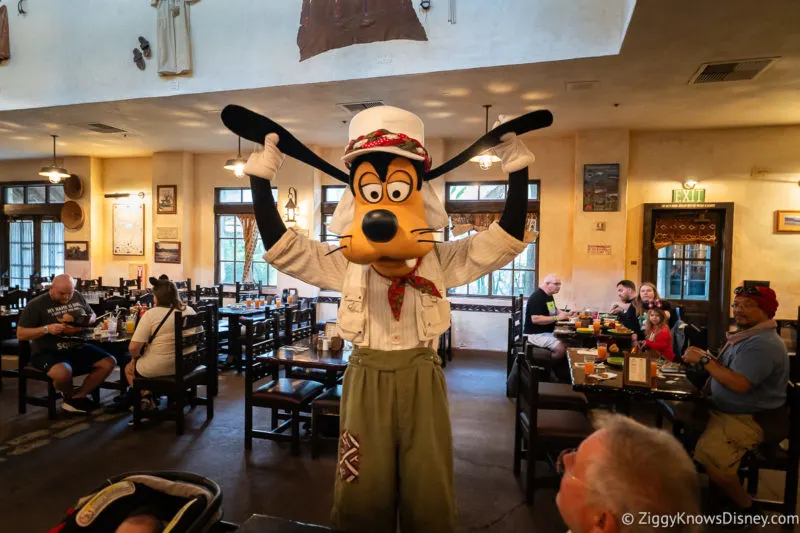 Goofy character Tusker House character breakfast