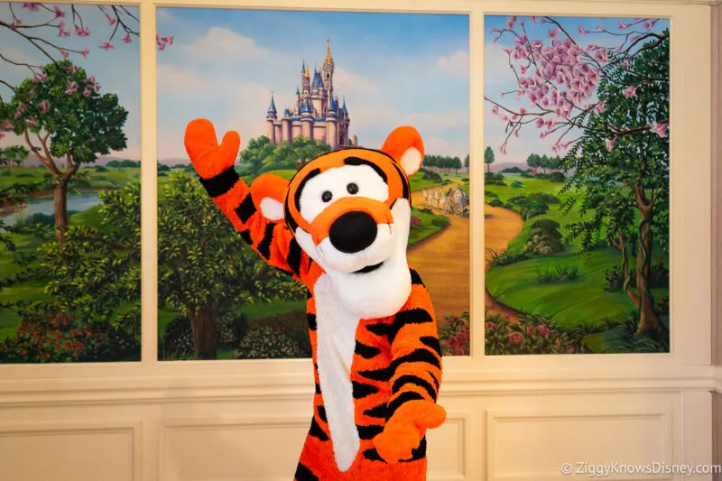 Tigger character meet Disney's Grand Floridian Resort 1900 Park Fare